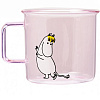 Изображение товара Кружка стеклянная Moomin, Фрекен Снорк, 350 мл, розовая