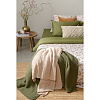 Изображение товара Комплект постельного белья из сатина оливкового цвета с принтом "Степное цветение" из коллекции Prairie, 150х200 см
