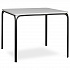 Стол обеденный Ror, 90х90 см, черный/серый