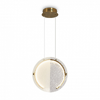 Светильник подвесной LED, Eclat, 4х29 см, белый/латунь