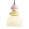 Изображение товара Светильник подвесной Alzare, Æ20х28,5 см, матовый белый/розовый