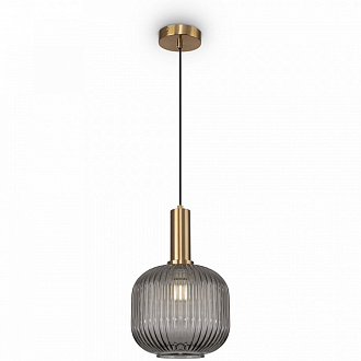 Изображение товара Светильник подвесной Modern, Zelma, 1 лампа, Ø20х131 см, серый/латунь
