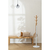 Изображение товара Вешалка напольная Espen, 174 см, белая/натуральное дерево