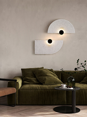 картинка Светильник настенный LED, Felt,  Ø30 см, черный от магазина Одежда+