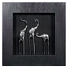 Изображение товара Панно на стену Три слона 2, черное/серебро
