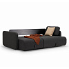 Изображение товара Диван-кровать Vogan с ножками Black, 218х120/160х79 см