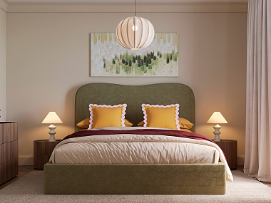 Кровать Dreamscape, 152x217х130 см, зелено-коричневая, анонс элемента