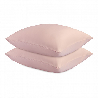 Набор наволочек из премиального сатина цвета пыльной розы из коллекции Essential, 50х70 см