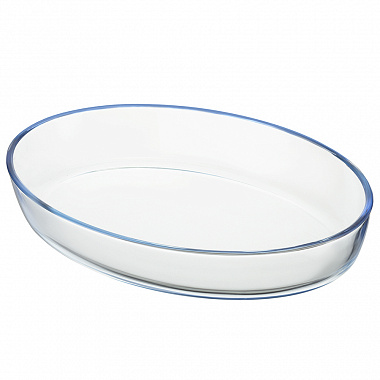 картинка Форма для выпечки стеклянная с бамбуковой крышкой-подносом, 4 л от магазина Одежда+