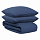 Комплект постельного белья из премиального сатина темно-синего цвета из коллекции Essential, 150х200 см