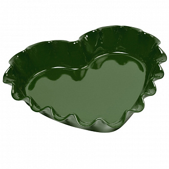 Изображение товара Форма для пирога Сердце, 28х32,5х6 см, лавровый лист