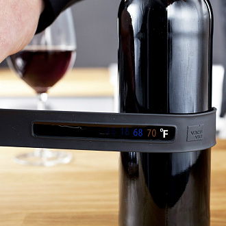 Изображение товара Браслет-термометр для вина VacuVin, темно-серый