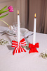 Изображение товара Подсвечник Bow, 11х12х5 см, красно-белый