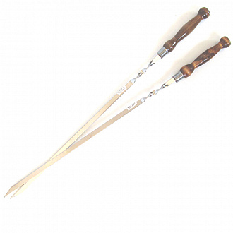 Изображение товара Набор шампуров с деревянной ручкой, 70 см, 2 шт.