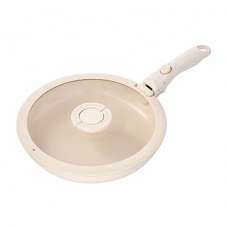 Сковорода с крышкой и съемной ручкой Smart Ceramic, Ø26 см