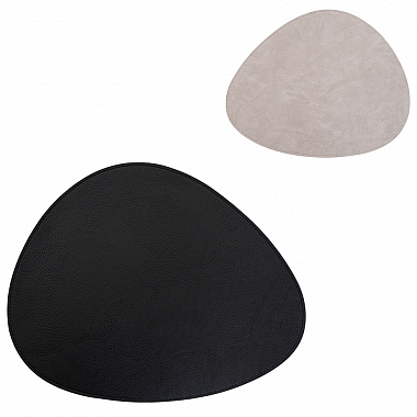 Салфетка сервировочная Drop, 33х41 см, черная/светло-серая, анонс элемента