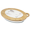 Изображение товара Форма для выпечки стеклянная с бамбуковой крышкой-подносом, 3,2 л