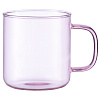 Изображение товара Чашка стеклянная, 350 мл, розовая