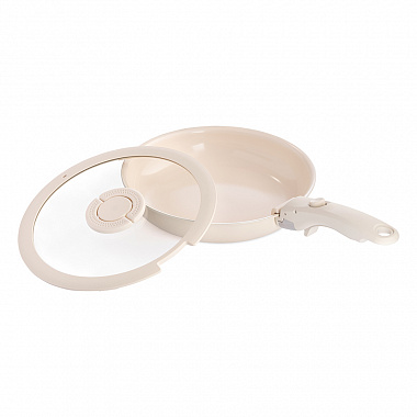 картинка Сковорода с крышкой и съемной ручкой Smart Ceramic, Ø24 см от магазина Одежда+