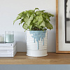 Изображение товара Кашпо для цветов Painty, 18 см, синее