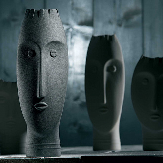 Изображение товара Ваза Moai, 33 см, серая