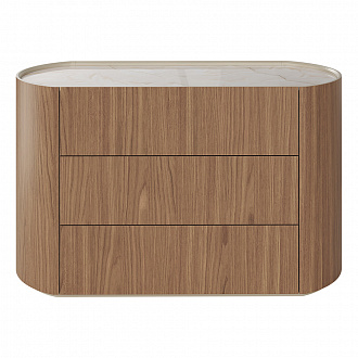 Комод Lagom, 120х51х72,2 см, натуральный дуб/камень