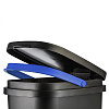 Изображение товара Бак мусорный с педалью Be-Eco, 20 л, черный/синий