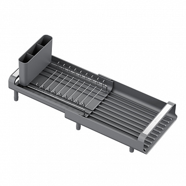 картинка Сушилка для посуды Atle раздвижная малая, серая от магазина Одежда+