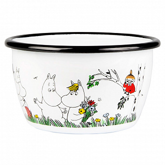 Изображение товара Чаша эмалированная Muurla Moomin Colors Счастливое семейство, 300 мл