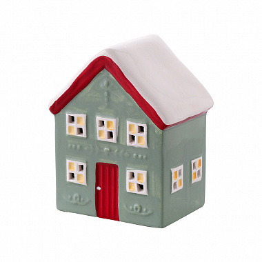 картинка Домик с подсветкой Arslev из коллекции New Year Essential, 11 см от магазина Одежда+