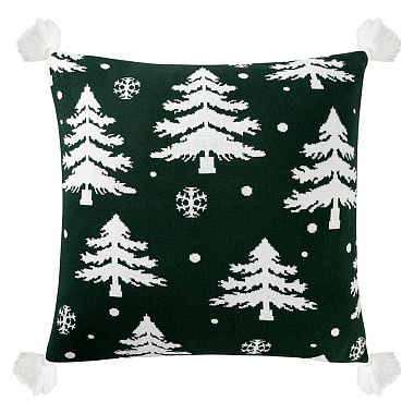 Подушка вязаная с новогодним рисунком Морозный Лес
из коллекции New Year Essential, 45x45 см, анонс элемента