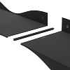 Изображение товара Набор из 2-х настенных полок Surf, черный