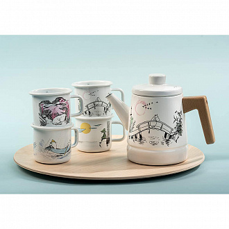 Изображение товара Кофейник эмалированный Moomin Скучаю по тебе, 1,6 л