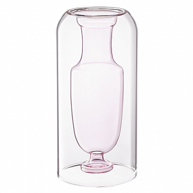 картинка Ваза Muse, 25 см, нежно-розовая от магазина Одежда+