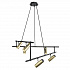 Светильник подвесной Technical, Rami, 6 ламп, 93,3х107х120 см, черно-золотой