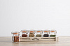 Изображение товара Набор из 6 баночек для специй на подставке 70 мл