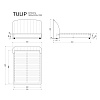 Изображение товара Кровать Tulip 216, 180х232х120 см, темная береза