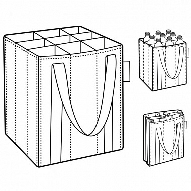 Сумка-органайзер для бутылок Bottlebag dots, анонс элемента
