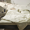 Изображение товара Комплект постельного белья из сатина серо-бежевого цвета с брашинг-эффектом из коллекции Essential, 200х220 см
