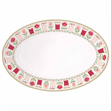 картинка Блюдо овальное Flowery, 35х23,5 см от магазина Одежда+