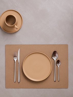 Салфетка сервировочная Ferny, 43х30 см, капучино, анонс элемента