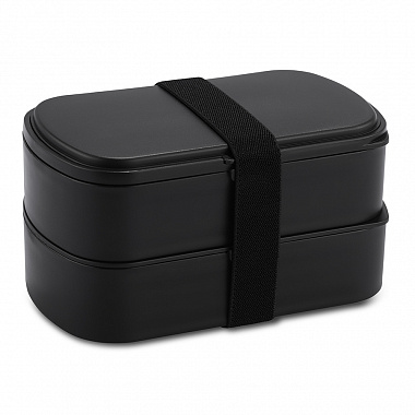 Ланч-бокс с приборами Food Time, 1 л, черный, анонс элемента