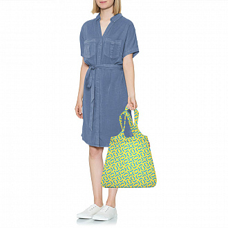 Изображение товара Сумка складная Mini maxi shopper signature lemon