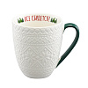 Изображение товара Набор из двух кружек Winter embroidery из коллекции New Year Essential, 410 мл