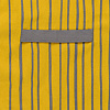 Изображение товара Фартук из хлопка горчичного цвета с принтом Полоски из коллекции Prairie, 85х70 см