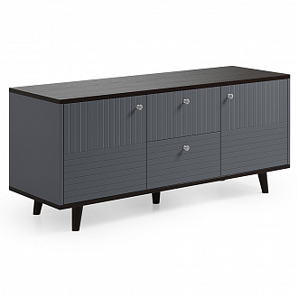 Изображение товара Тумба под ТВ Twin, TW043, 139х45х60 см, дуб венге/сланец