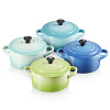 Изображение товара Набор кокотниц Le Creuset, Ø10 см, 4 шт., сине-зеленый