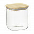 Банка для хранения квадратная Glass Bamboo, 1,5 л