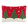 Изображение товара Подушка вязаная с новогодним рисунком Festive Wood из коллекции New Year Essential, 40x60 см