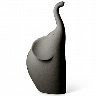 Изображение товара Фигура декоративная Elefante, 15x10x30 см, темно-серая